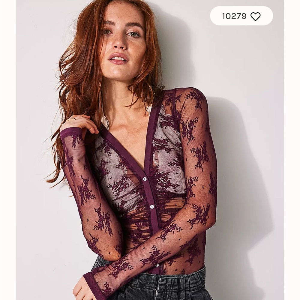 Free People Lady Lux Body Suit - Like New!